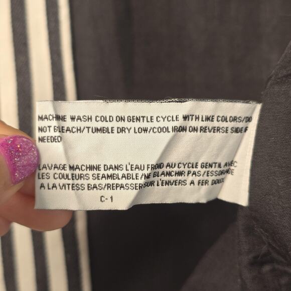 Tulle Blazer Jacket Womens Small Striped Open Front Lined Modern Workwear Career - Picture 4 of 10